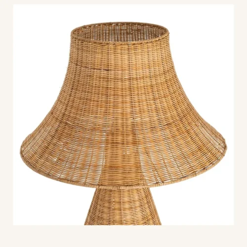 Lampadaire en rotin naturel piètement métal Ixia 118,5 cm — vue 3