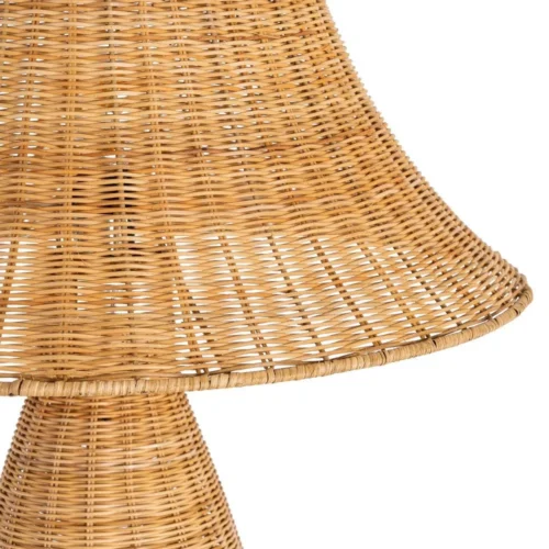 Lampadaire en rotin naturel piètement métal Ixia 118,5 cm — vue 4