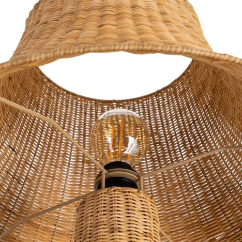 Lampadaire en rotin naturel piètement métal Ixia 118,5 cm — vue 5
