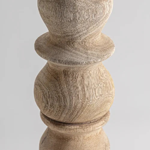 Lampadaire Heilbron manguier et coton beige Vical Home — vue 3