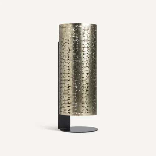 Lampadaire Jacquard acier doré 76 cm Vical Home