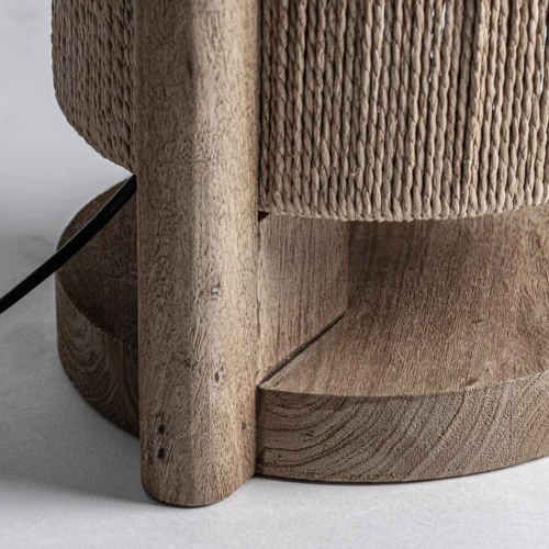 Lampadaire Jacquard manguier et raphia 76 cm Vical Home — vue 2