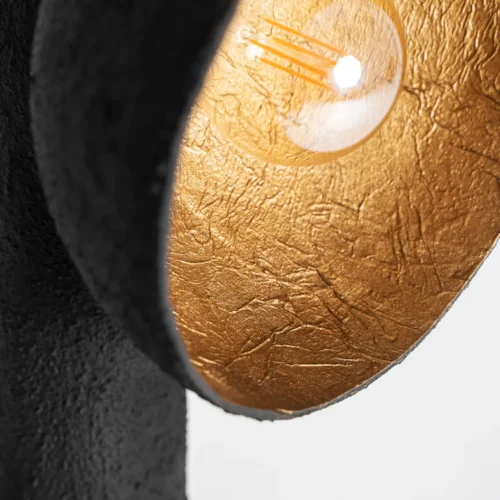 Lampadaire Lierop résine noire et doré 120 cm Vical Home — vue 2