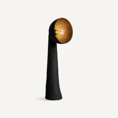Lampadaire Lierop résine noire et doré Vical Home