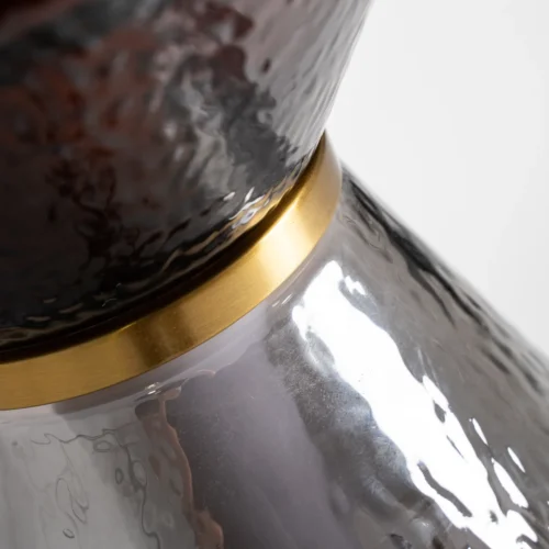 Lampadaire Narel verre gris et doré Vical Home — vue 2