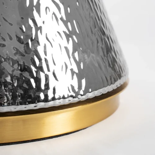 Lampadaire Narel verre gris et doré Vical Home — vue 4