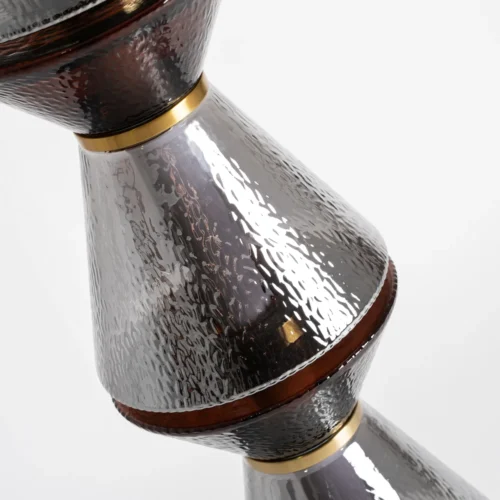 Lampadaire Narel verre gris et doré Vical Home — vue 6