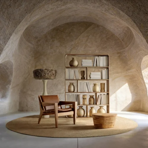 Lampadaire Nyland résine crème et herbe marine Vical Home — vue 4