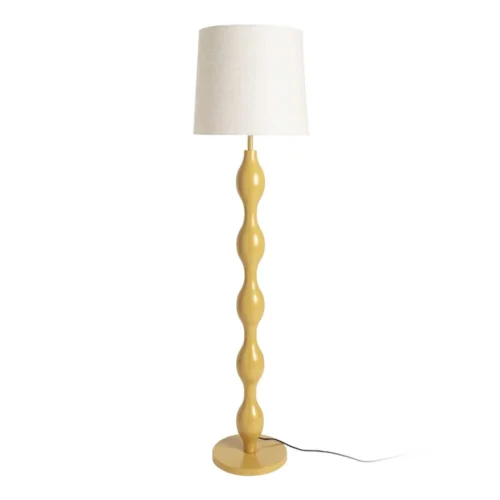 Lampadaire pied en métal abat-jour en lin Ixia 155,5 cm