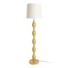 lampadaire pied en metal abat jour en lin ixia 155 5 cm moutarde 1
