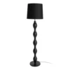 lampadaire pied en metal abat jour en lin ixia 155 5 cm noir 1