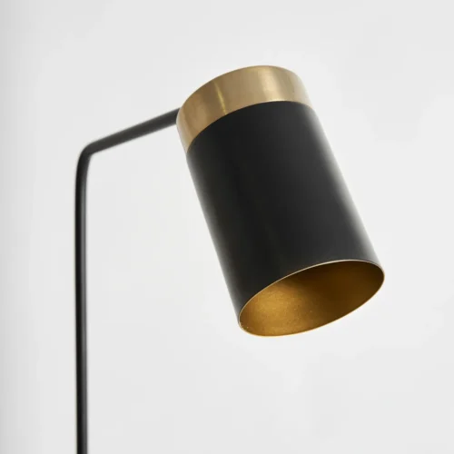 Lampadaire Seb fer noir et doré Vical Home — vue 2