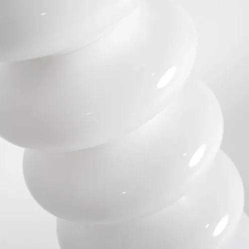 Lampadaire Tiare verre blanc ondulé Vical Home — vue 4