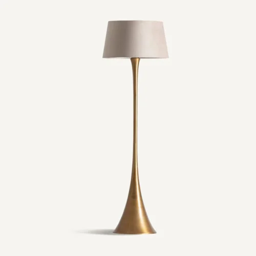 Lampadaire Virae doré et beige Vical Home