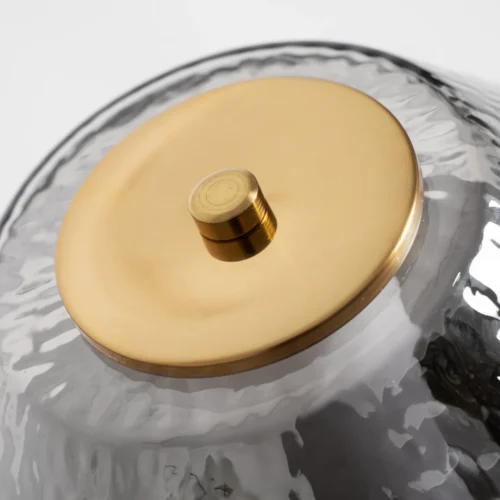 Lampe à poser Aine verre gris et doré Vical Home — vue 4