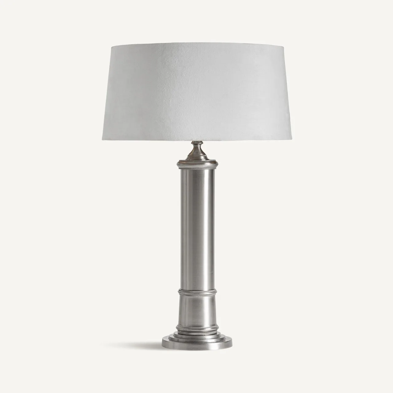 Lampe à poser Artigat argent et blanc cassé Vical Home