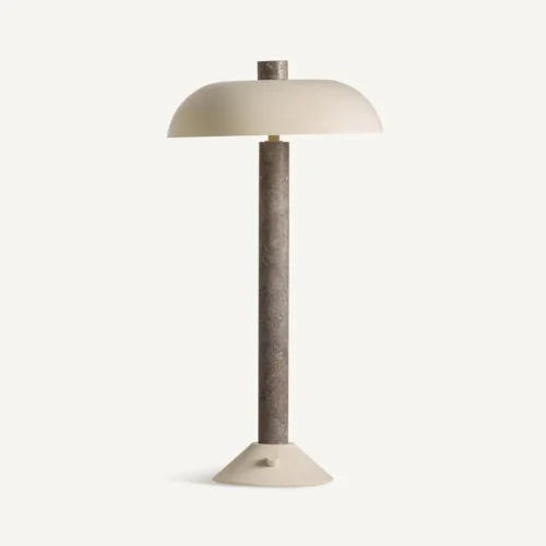 Lampe à poser Balhsa marbre et crème Vical Home