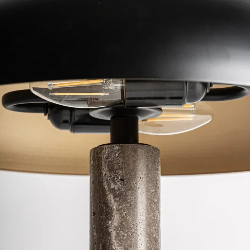 Lampe à poser Balhsa marbre gris et noir mat Vical Home — vue 4