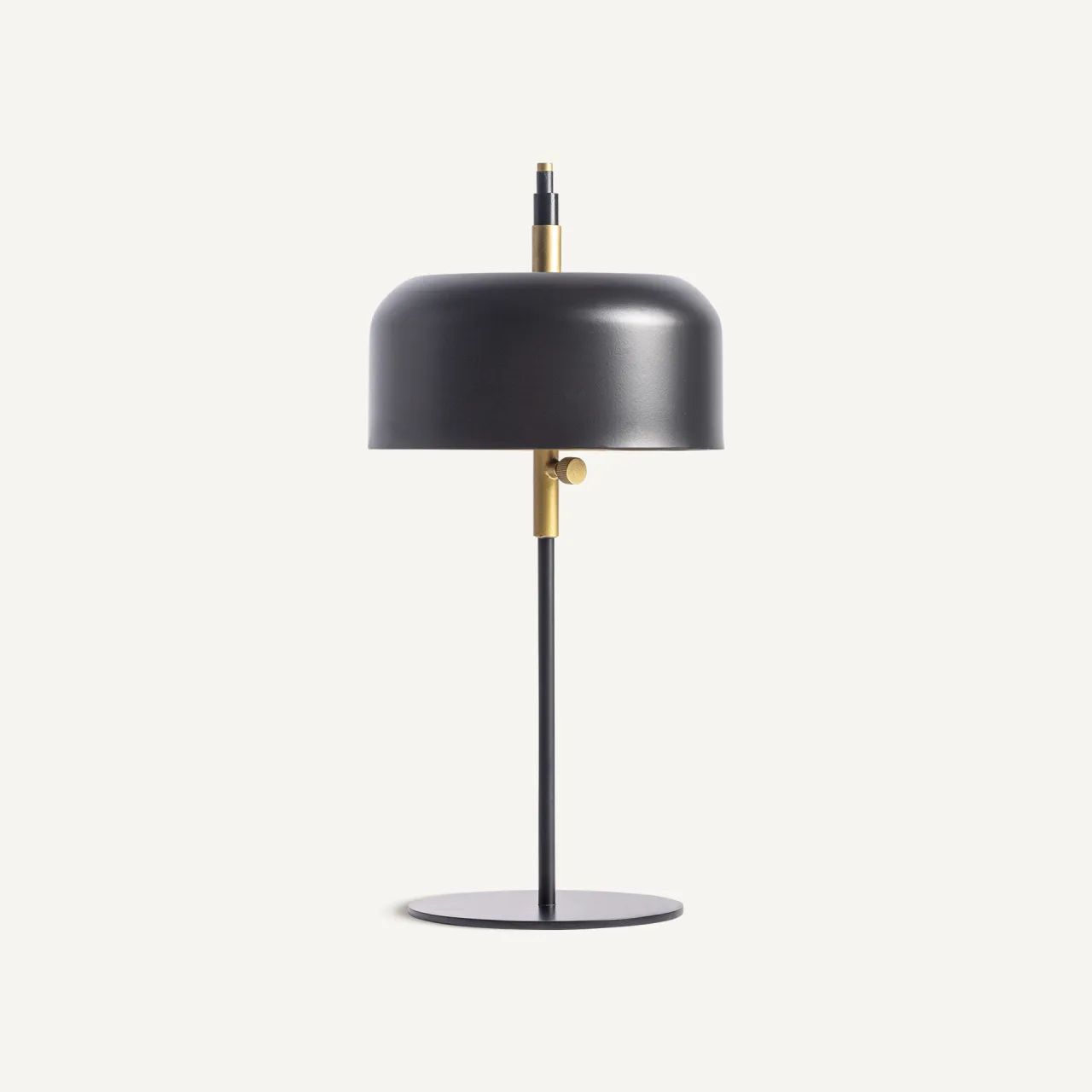 Lampe à poser Bellini fer noir et laiton doré Vical Home