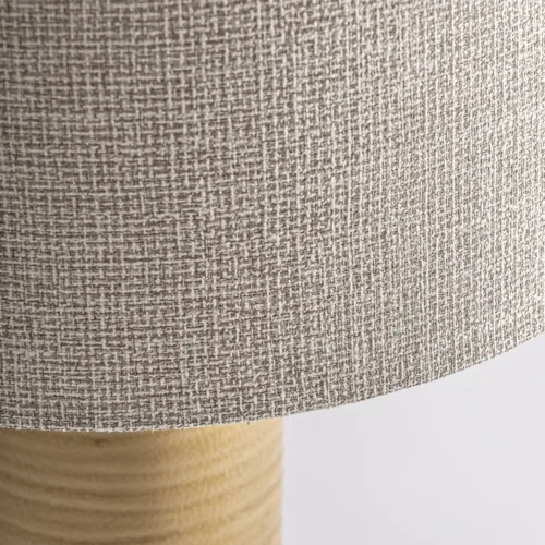 Lampe à poser Blanes céramique ocre et lin Vical Home — vue 3