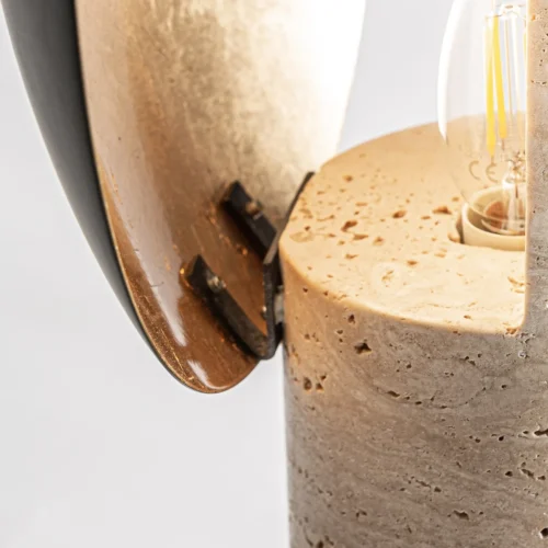 Lampe à poser Cieux marbre beige et doré Vical Home — vue 3