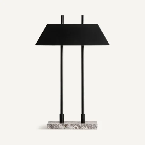 Lampe à poser Dalhea marbre gris et noir Vical Home
