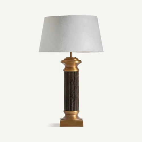 Lampe à poser Deane doré et blanc cassé Vical Home