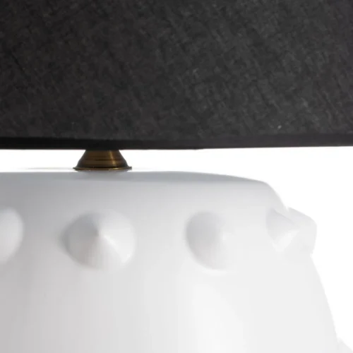 Lampe à poser en céramique blanc et noir Ixia 73 cm — vue 4
