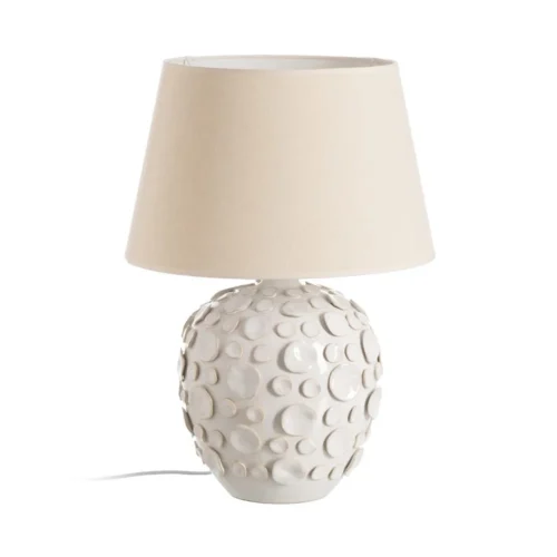 Luminaires Ixia Lampe à poser en céramique blanche Ixia 58 cm