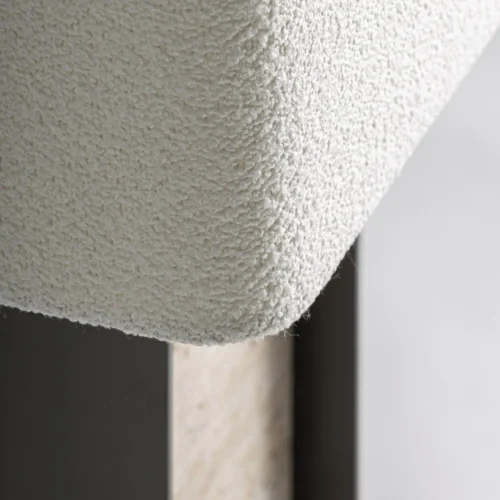 Lampe à poser Freya marbre gris et blanc cassé Vical Home — vue 3