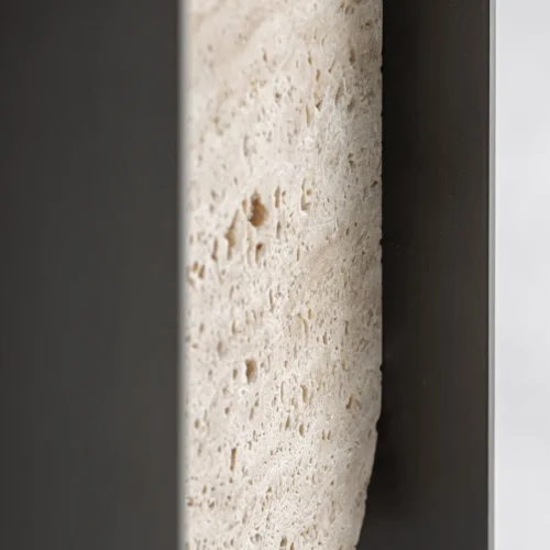 Lampe à poser Freya marbre gris et blanc cassé Vical Home — vue 4