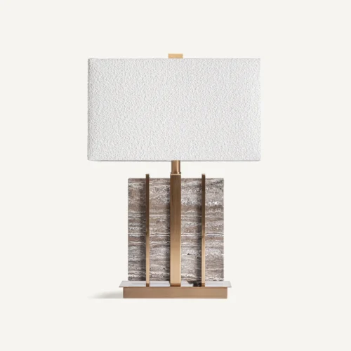 Lampe à poser Gia marbre gris et doré Vical Home