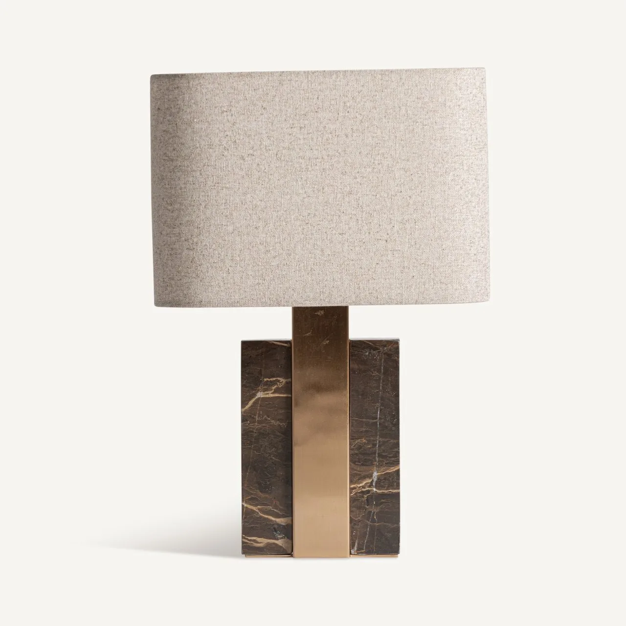 Lampe à poser Helie marbre et fibre naturelle Vical Home