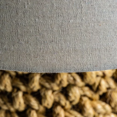 Lampe à poser Hellimer corde sable et lin beige Vical Home — vue 2