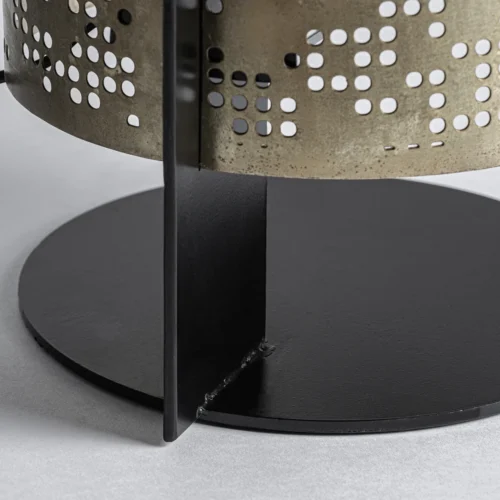 Lampe à poser Jacquard acier doré Vical Home — vue 2