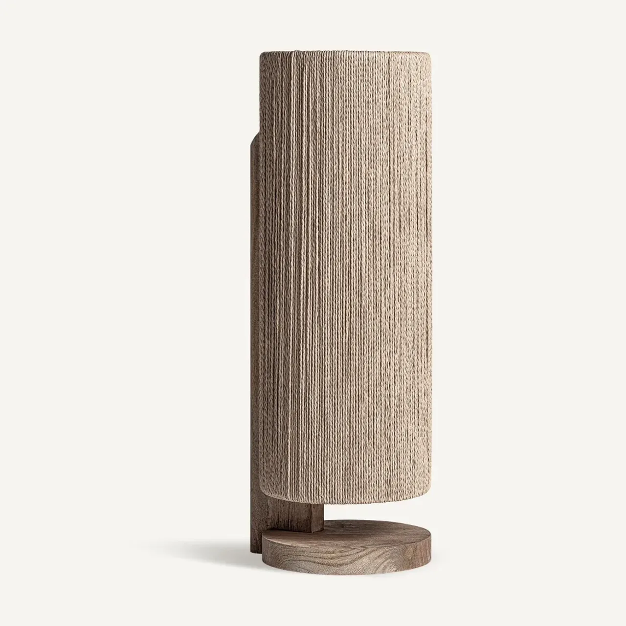 Lampe à poser Jacquard manguier et raphia Vical Home
