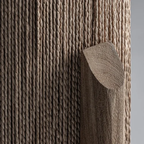 Lampe à poser Jacquard manguier et raphia Vical Home — vue 3