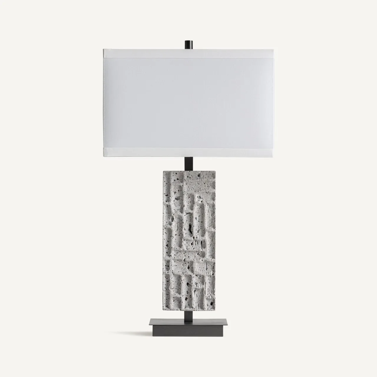 Lampe à poser Kioni marbre gris et crème Vical Home