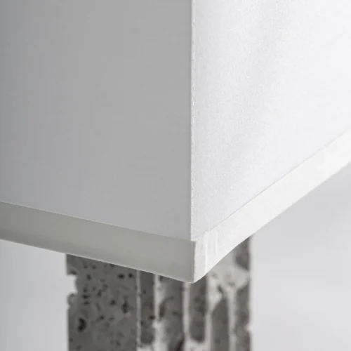 Lampe à poser Kioni marbre gris et crème Vical Home — vue 2
