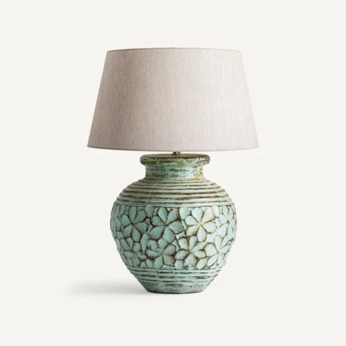 Lampe à poser Ladoua terre cuite vert vieilli Vical Home