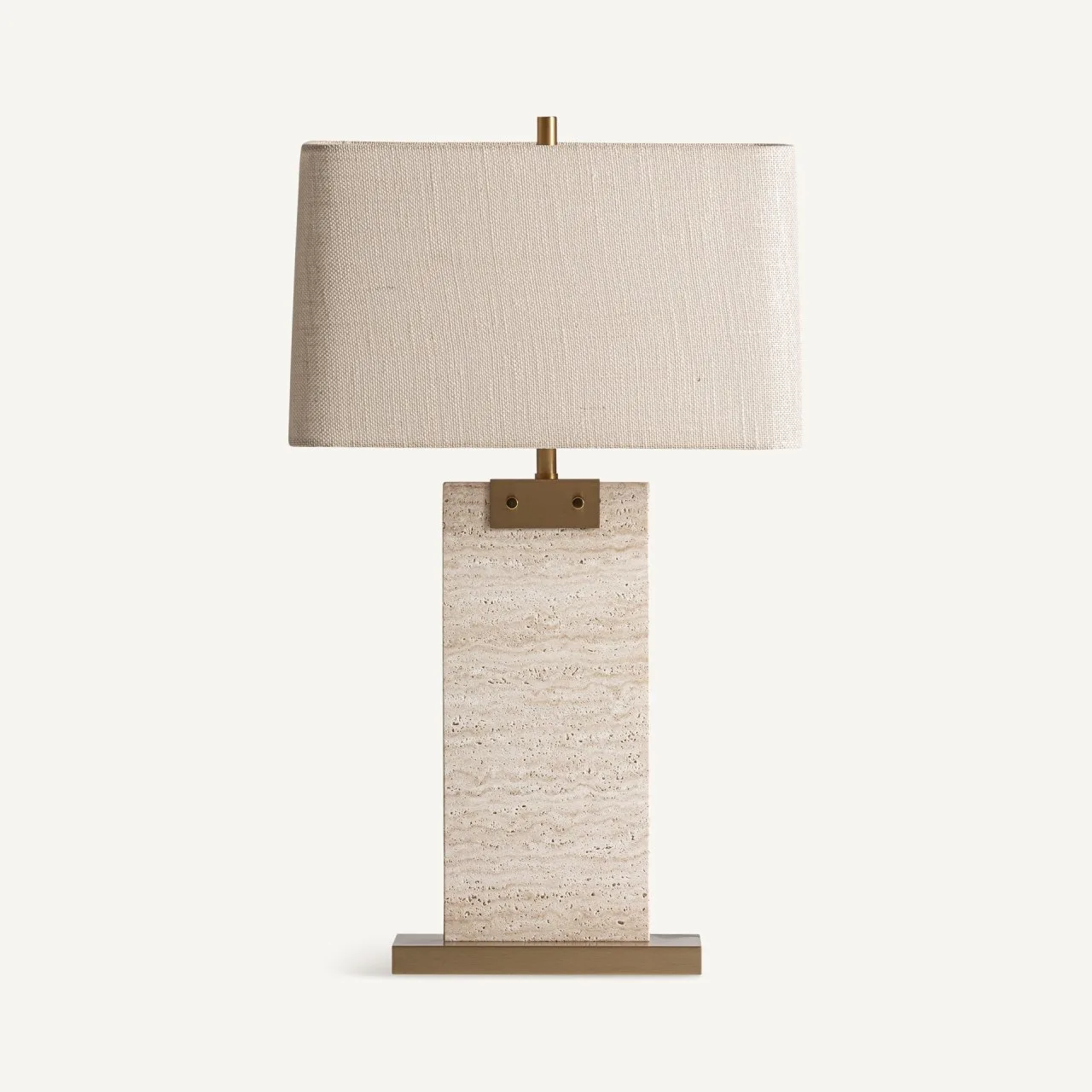 Lampe à poser Lahen travertin et raphia Vical Home