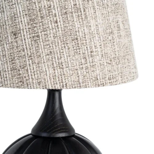Lampe à poser noire abat-jour en tissu Ixia 47,5 cm — vue 2