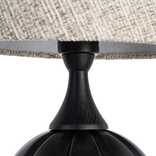 Lampe à poser noire abat-jour en tissu Ixia 47,5 cm — vue 4