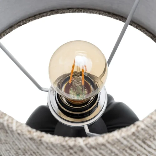 Lampe à poser noire abat-jour en tissu Ixia 47,5 cm — vue 7