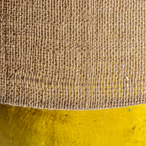 Lampe à poser terre cuite moutarde et jute Vical Home — vue 3