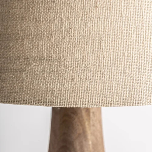 Lampe à poser Touches bois de manguier et jute crème Vical Home — vue 2