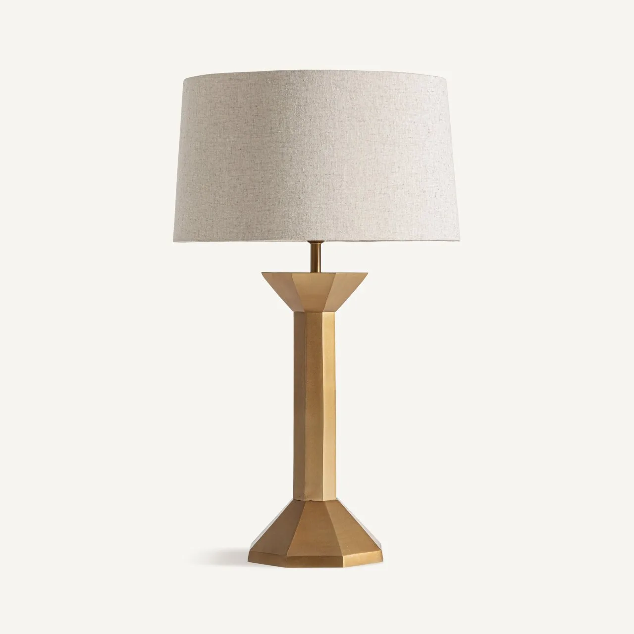 Lampe à poser Vals doré et lin crème Vical Home