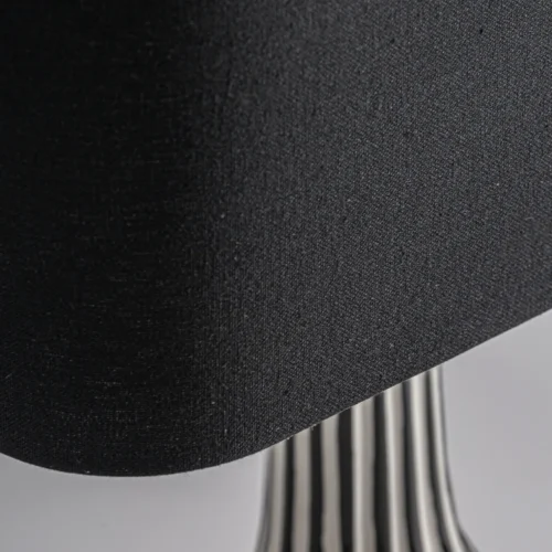 Lampe à poser Zalsa fer cannelé noir Vical Home — vue 4