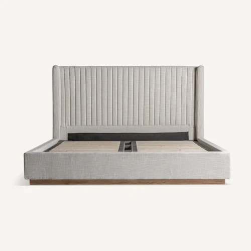 Lit Aunac gris Vical Home — vue 3