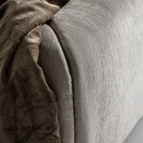 Lit Bend gris capitonné Vical Home — vue 5